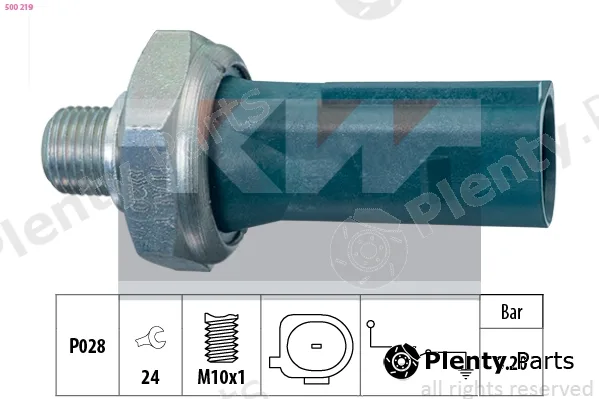 KW 500219 — Oil Pressure Switch Made in Italy - OE Equivalent