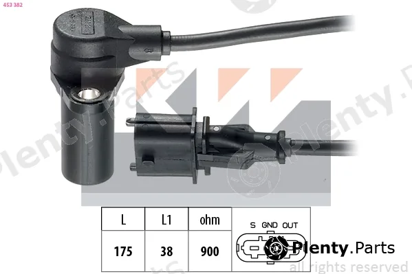 KW 453382 — Sensor, crankshaft pulse Made in Italy - OE Equivalent