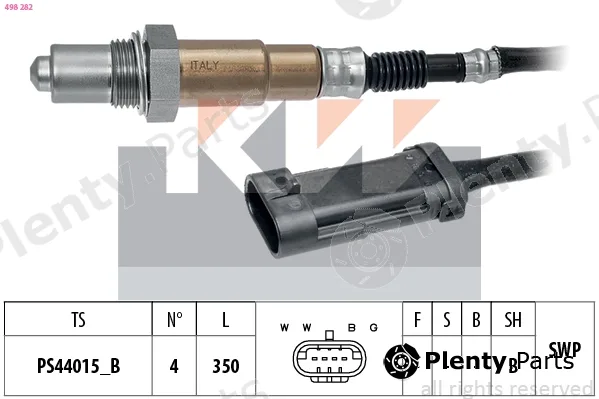 KW 498282 — Lambda Sensor Made in Italy - OE Equivalent