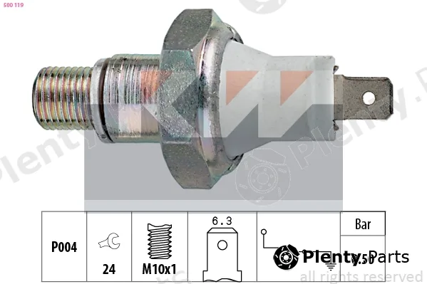 KW 500119 — Oil Pressure Switch Made in Italy - OE Equivalent