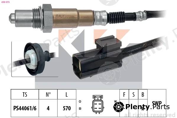 KW 498075 — Lambda Sensor Made in Italy - OE Equivalent