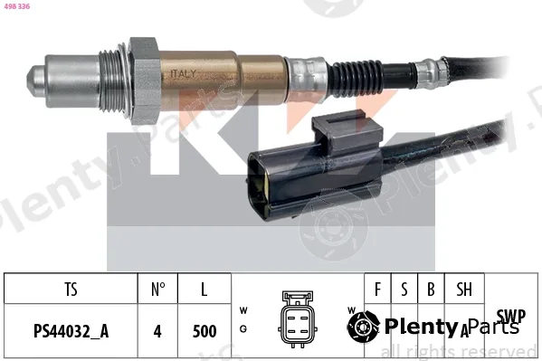KW 498336 — Lambda Sensor Made in Italy - OE Equivalent