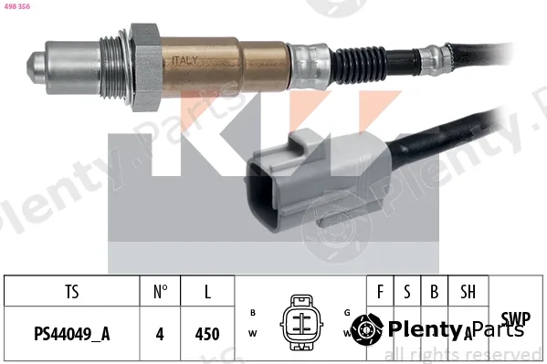 KW 498356 — Lambda Sensor Made in Italy - OE Equivalent