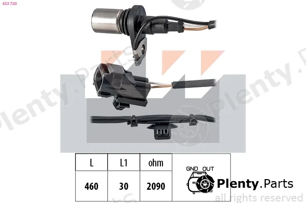 KW 453720 — Sensor, crankshaft pulse Made in Italy - OE Equivalent