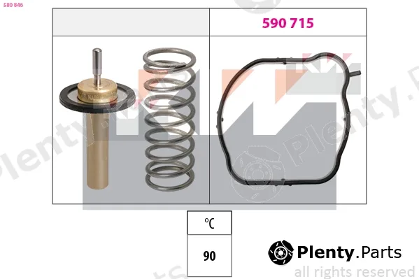 KW 580846 — Thermostat, coolant Made in Italy - OE Equivalent