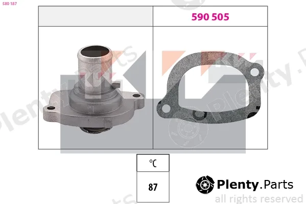 KW 580187 — Thermostat, coolant Made in Italy - OE Equivalent