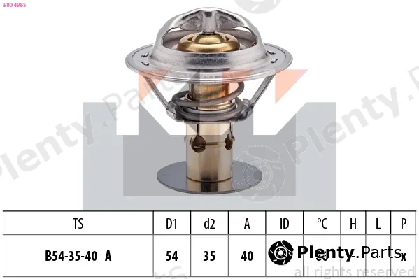 KW 580498S — Thermostat, coolant Made in Italy - OE Equivalent