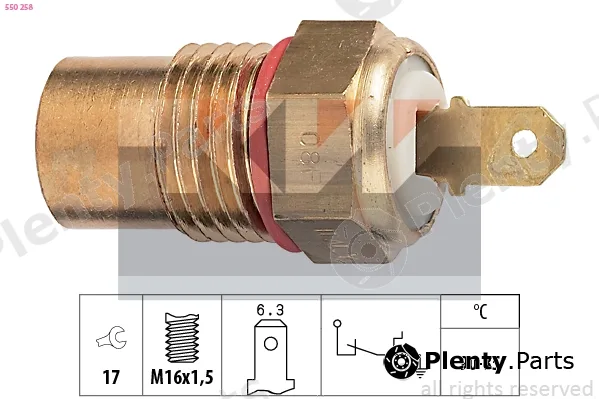KW 550258 — Temperature Switch, radiator fan Made in Italy - OE Equivalent