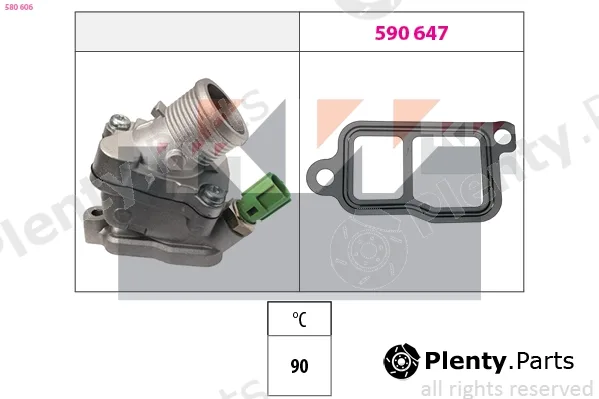 KW 580606 — Thermostat, coolant Made in Italy - OE Equivalent