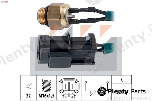 KW 550060 — Temperature Switch, radiator fan Made in Italy - OE Equivalent