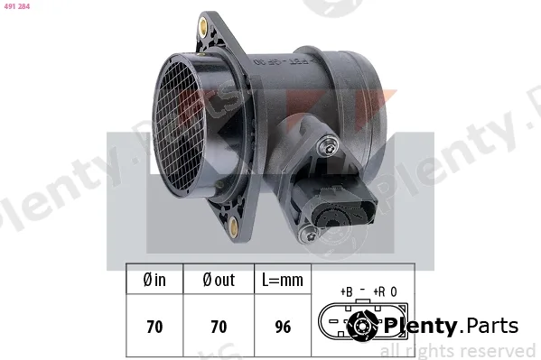 KW 491284 — Mass Air Flow Sensor Made in Italy - OE Equivalent