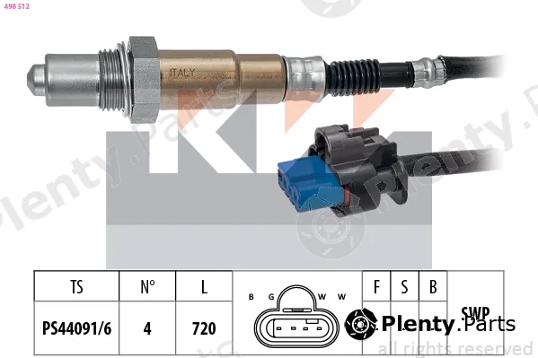 KW 498512 — Lambda Sensor Made in Italy - OE Equivalent