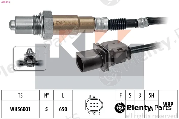 KW 498415 — Lambda Sensor Made in Italy - OE Equivalent