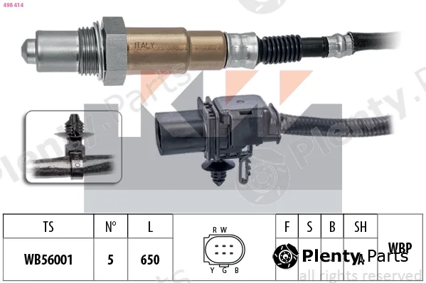 KW 498414 — Lambda Sensor Made in Italy - OE Equivalent