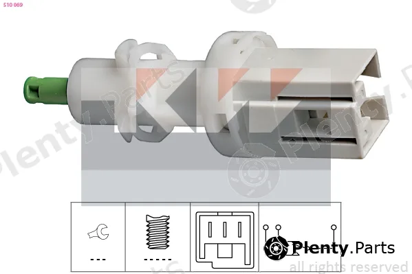 KW 510069 — Stop Light Switch Made in Italy - OE Equivalent