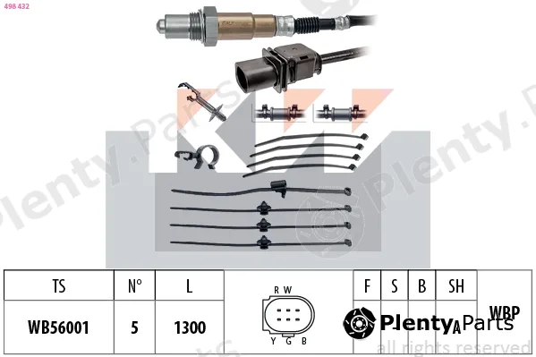 KW 498432 — Lambda Sensor Made in Italy - OE Equivalent