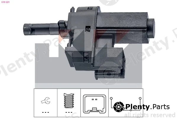 KW 510221 — Switch, clutch control (cruise control) Made in Italy - OE Equivalent