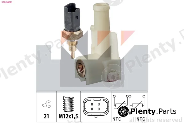 KW 530286K — Sensor, coolant temperature Made in Italy - OE Equivalent