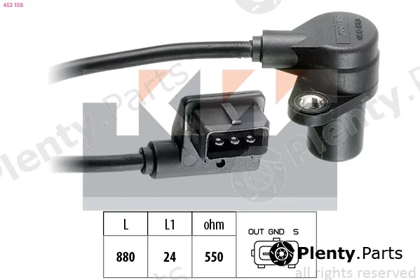 KW 453158 — Sensor, crankshaft pulse Made in Italy - OE Equivalent