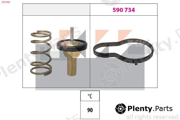 KW 579990 — Thermostat, coolant Made in Italy - OE Equivalent