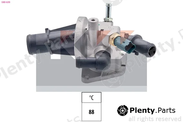 KW 580639 — Thermostat, coolant Made in Italy - OE Equivalent