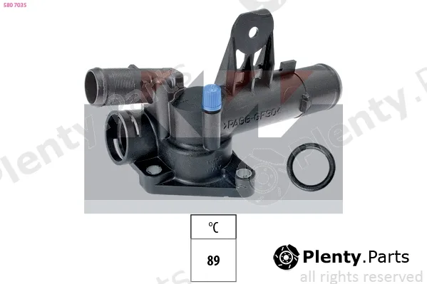 KW 580703S — Thermostat, coolant Made in Italy - OE Equivalent