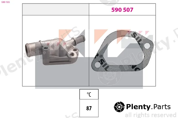 KW 580155 — Thermostat, coolant Made in Italy - OE Equivalent