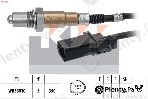 KW 498588 — Lambda Sensor Made in Italy - OE Equivalent