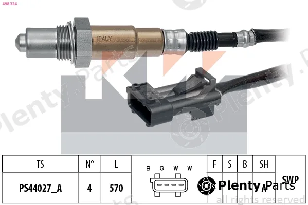 KW 498334 — Lambda Sensor Made in Italy - OE Equivalent