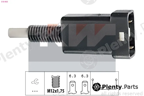 KW 510003 — Stop Light Switch Made in Italy - OE Equivalent