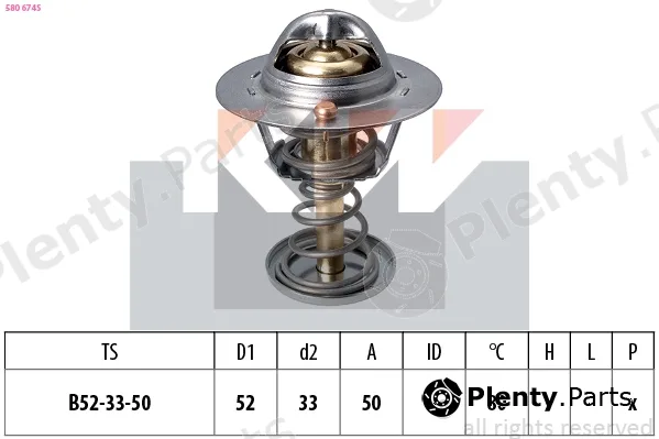 KW 580674S — Thermostat, coolant Made in Italy - OE Equivalent