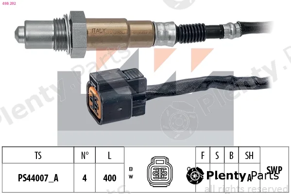 KW 498292 — Lambda Sensor Made in Italy - OE Equivalent