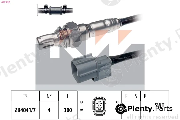 KW 497732 — Lambda Sensor Made in Italy - OE Equivalent