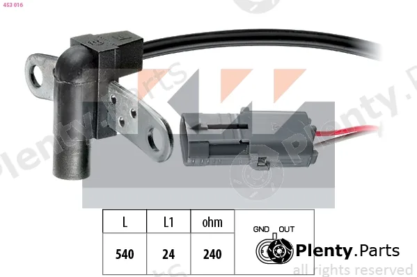 KW 453016 — Sensor, crankshaft pulse Made in Italy - OE Equivalent