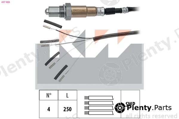 KW 497008 — Lambda Sensor Made in Italy - OE Equivalent