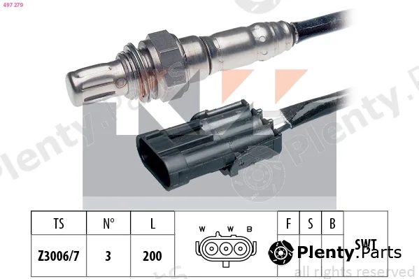 KW 497279 — Lambda Sensor Made in Italy - OE Equivalent