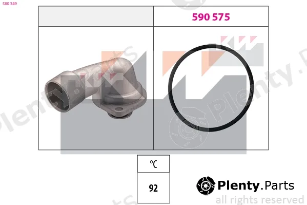 KW 580349 — Thermostat, coolant Made in Italy - OE Equivalent