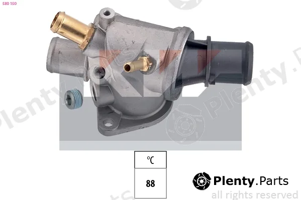 KW 580150 — Thermostat, coolant Made in Italy - OE Equivalent