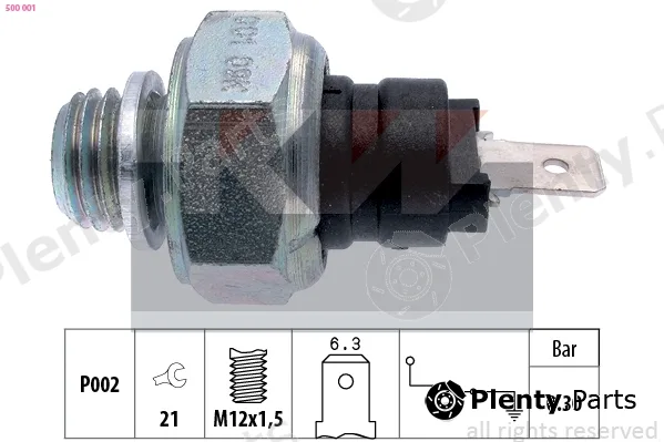 KW 500001 — Oil Pressure Switch Made in Italy - OE Equivalent