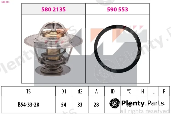 KW 580213 — Thermostat, coolant Made in Italy - OE Equivalent