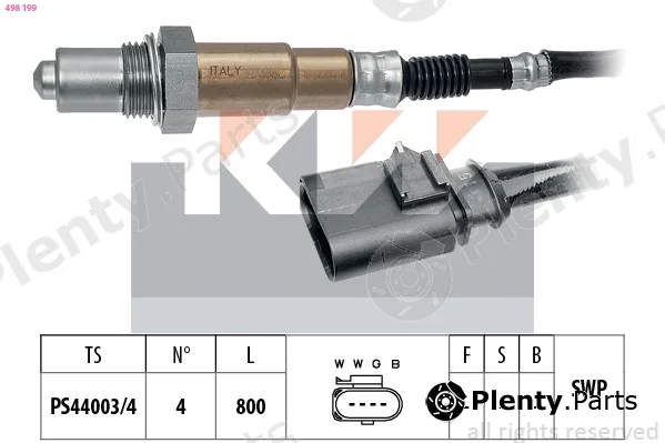 KW 498199 — Lambda Sensor Made in Italy - OE Equivalent