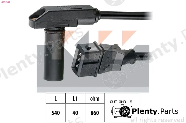 KW 453182 — Sensor, crankshaft pulse Made in Italy - OE Equivalent