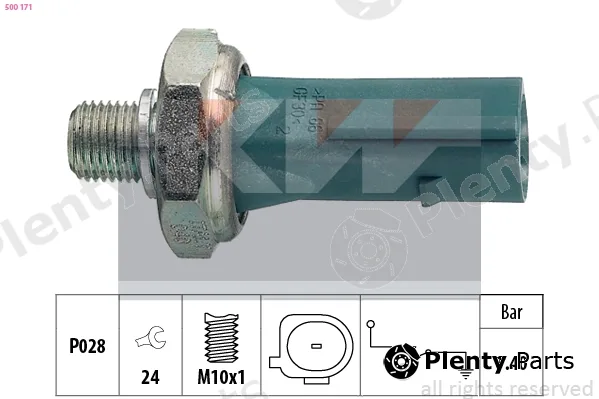 KW 500171 — Oil Pressure Switch Made in Italy - OE Equivalent