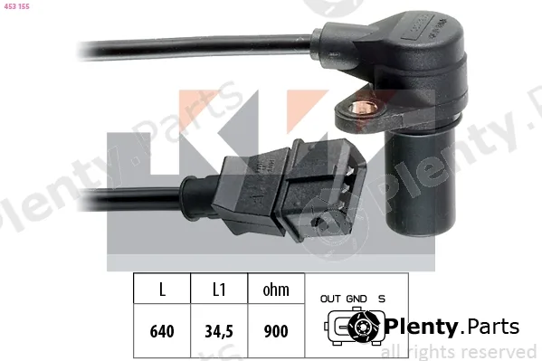 KW 453155 — Sensor, crankshaft pulse Made in Italy - OE Equivalent