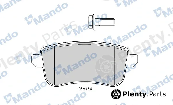 Mando MBF015295 — Brake Pad Set, disc brake
