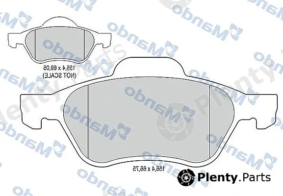 Mando MBF015160 — Brake Pad Set, disc brake