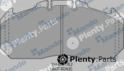 Mando MBF016066 — Brake Pad Set, disc brake