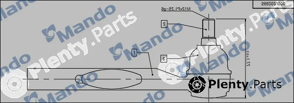 Mando DSA020529 — Tie Rod End