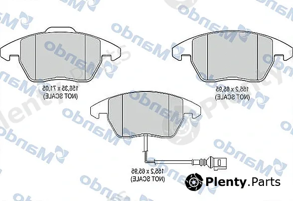 Mando MBF015187 — Brake Pad Set, disc brake