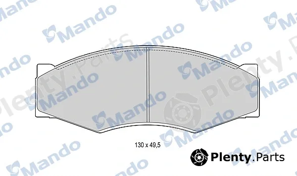 Mando MBF015725 — Brake Pad Set, disc brake